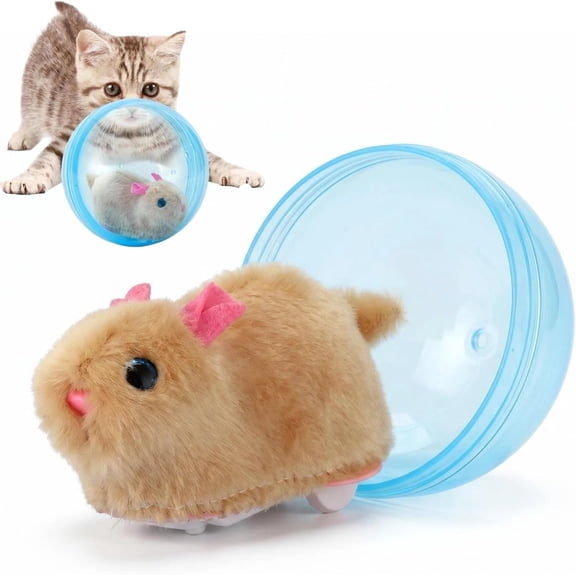 Self-Rolling Interactive Cat Ball Automatic Interactive Cat Toys, 360° Rolling Smart Cat Chase Balls Toys Motion Activated Cat Enrichment Toys to Keep Them Busy, 1pc (1 × Rolling Ball, 1 × Charger)