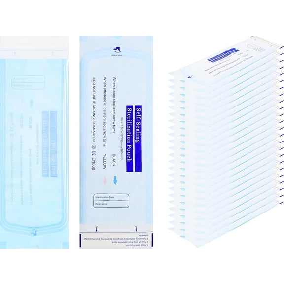 Self-Seal Sterilization Pouches, 3.5" x 10", Pack of 200 by Artman Instruments