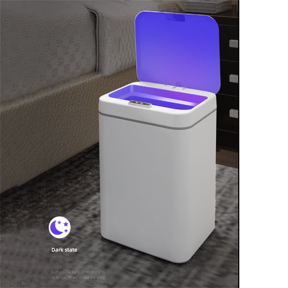 Self-Sealing And Self-Changing 4.22 Gallon Trash Can | Automatic Open Lid And Mo