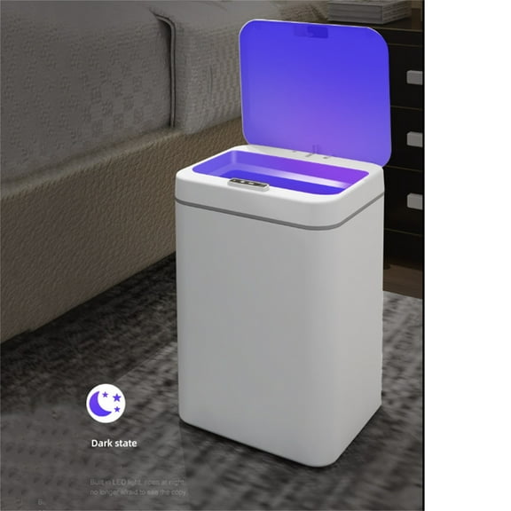 Self-Sealing And Self-Changing 4.22 Gallon Trash Can | Automatic Open Lid And Mo