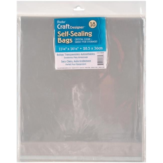 Self- Sealing Bags: Clear, 11.25 x 14.25 inches 