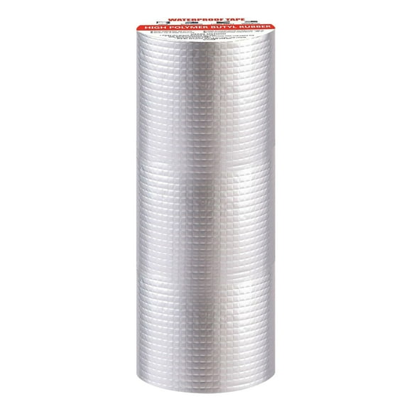 Self-Sealing Tape for Roof Leaks and Cracks, Butyl Rubber Aluminum Foil Sealant for Cracks Window Sill Pipe Shower Applications