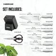 thumbnail image 1 of Self-Sharpening 13-Piece Knife Block Set with EdgeKeeper Technology, High Carbon-Stainless Steel Kitchen Knives, - Knife Set with Wood Block, Black, 1 of 6