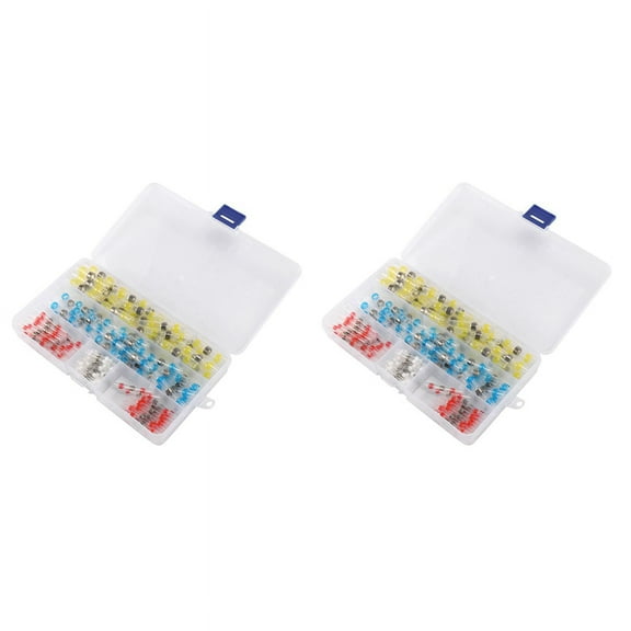 Self Solder Heat Shrink Butt Connectors with Solder, Waterproof Solder Wire Connectors, Solder Sleeves(260Pcs)