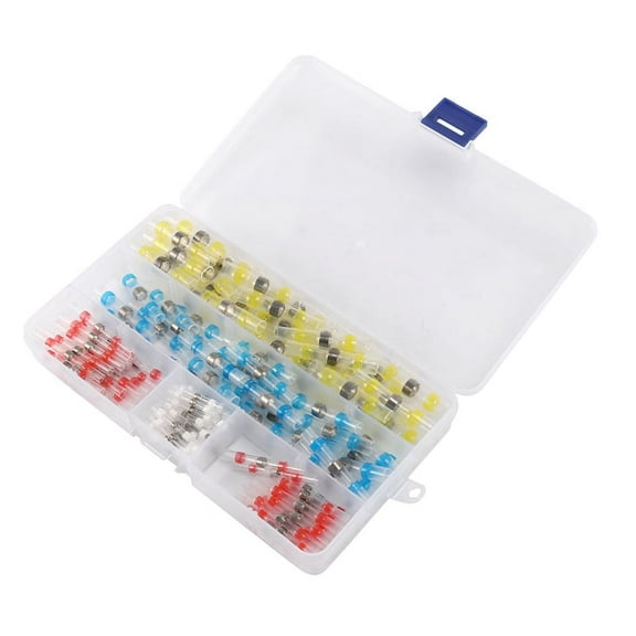 Self Solder Heat Shrink Butt Connectors with Solder, Waterproof Wire Connectors, Sleeves for All Electrical Splicing & Repair (130Pcs)
