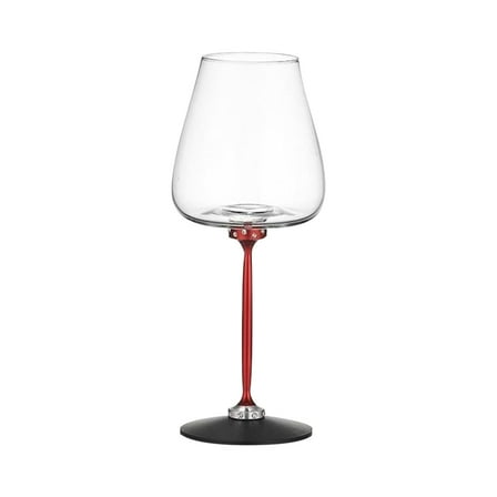 Self-Spinning Wine Decanter Glass 14oz, Aluminum Alloy Base with Crystal Cup for Aerating Red Wines