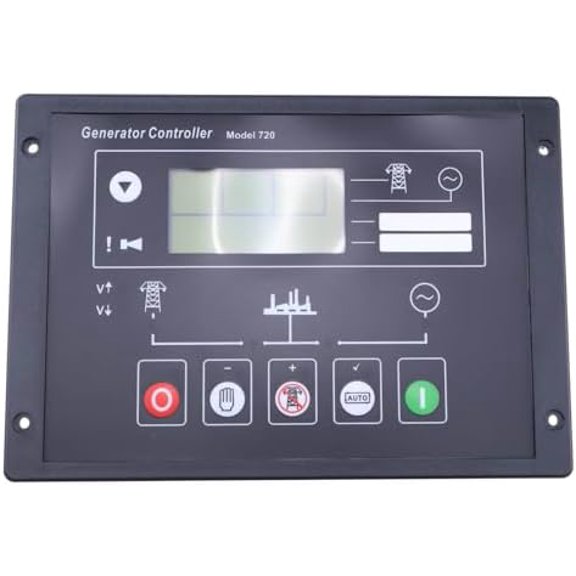 Self-Starting Control Module Genset Controller with Monitoring Function LCD Display DSE720 Compatible with Deep Sea Auto Start Generator EFI and Non-EFI$$Garden & Patio