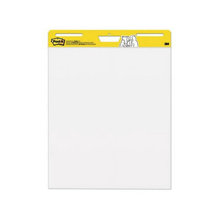 Post-it Self Stick Easel Pads, 25 x 30, White, Recycled, 6 30 Sheet Pads/Carton