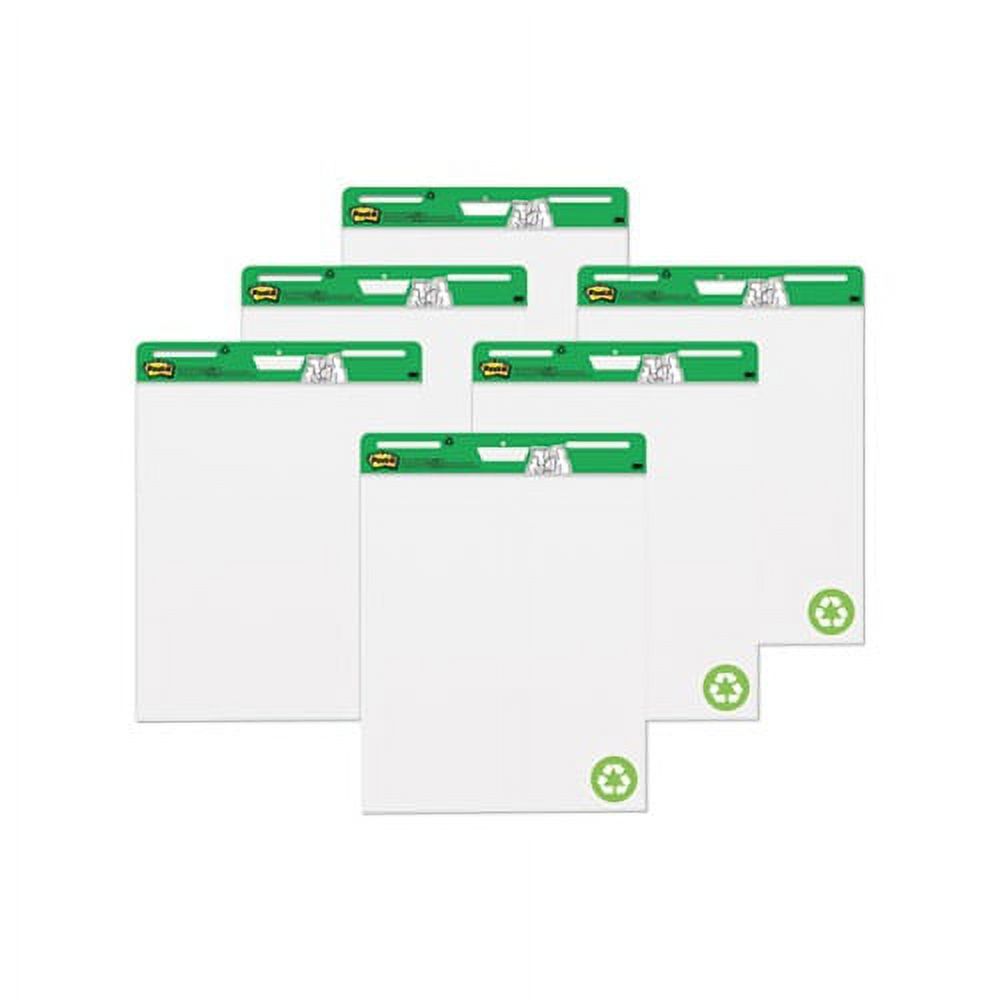 SelfStick Easel Pads 25 x 30, White, 30 Sheets, 6/Carton