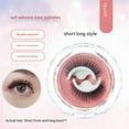 thumbnail image 1 of Self-Stick False Eyelashes - No Glue Needed Natural Look Lashes - Easy Application & Removal Graduated Length Design (1 Pair), 1 of 3