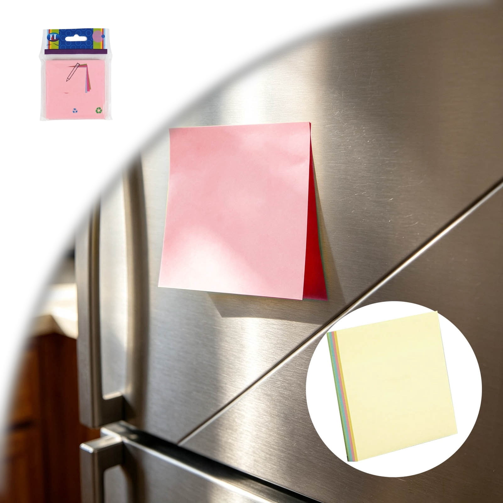 Stuck Note Pads Self-Stick Memo Pad, Sticky Notes 3x3 Inches, Note Pad for Home Office ...