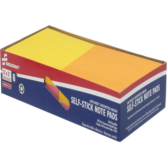 Self-Stick Neon Note Pad
