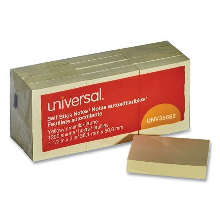 Self-Stick Note Pads, 1.5 Self-Stick Note Pads, 1.5