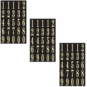Gold Sticker Numbers Gold Number Stickers for Crafts & Labels