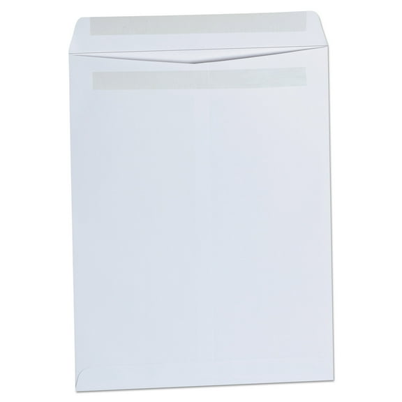 Universal UNV42102 #13 1/2 Square Flap Self-Adhesive Closure 10 in. x 13 in. Open-End Catalog Envelopes - White (100/Box)