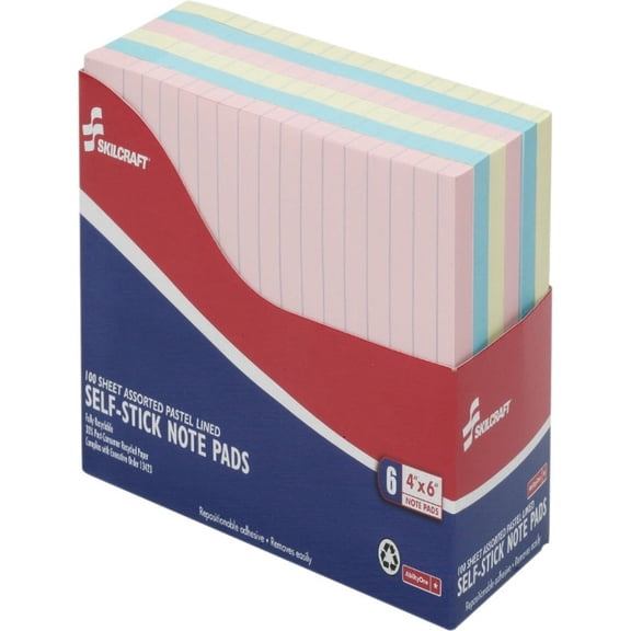 Self-Stick Pastel Note Pad