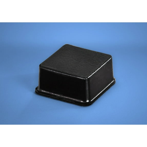 Self-Stick Square Rubber Bumper Pads .780" x .380" - 25 pack - BS04 Black