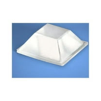 Self-Stick Square Rubber Bumper Pads .810" x .300" - 98 pack - BS19 Clear