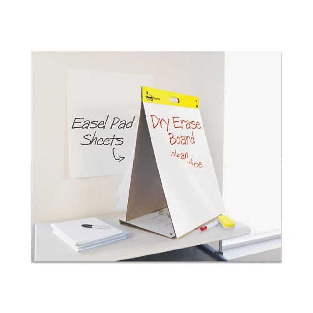 SelfStick Tabletop Easel Pad with Dry Erase Surface 20 x 23, White, 20