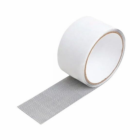 Self-Stick Window Screen Repair Tape with Strong Adhesive, Door Tears Holes Screen Repair Kit for Windows, Mesh Patch Tape, 2 x 70 Inch Self-Adhesive Screen Repair Roll,Grey