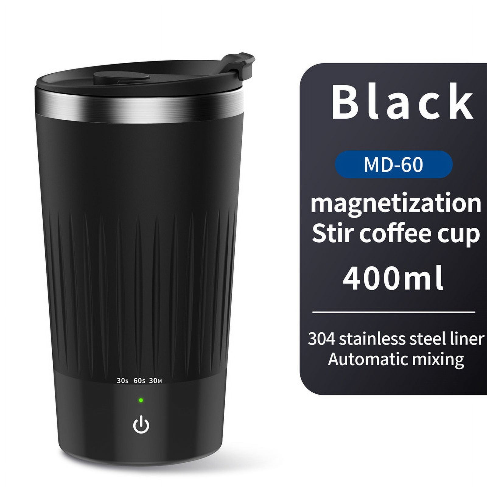 Automatic Magnetic Stirring Coffee Mug Gray