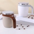 thumbnail image 1 of Self Stirring Coffee Mug, Auto Stirring Coffee Mug, Auto Stir Coffee Mug, Electric Mixing Coffee Mug Office, Multi Purpose Automatic Magnetic Stirring Mug for Milk/Cocoa Travel Household School Brown, 1 of 7