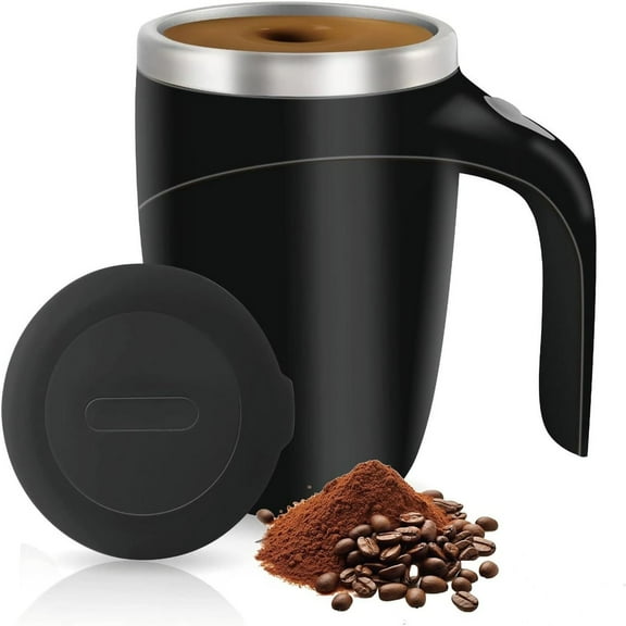 Self Stirring Coffee Mug, Automatic Magnetic Stirring Coffee Cup Fully Automatic Coffee Mixing Cup Stainless Steel Coffee Cup Multifunctional Magnetic Office Water Cup Clearance