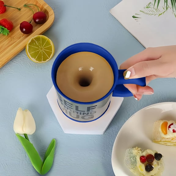 Self Stirring Coffee Mug,Automatic Mixing & Spinning Cup for Morning Travelling Home Office Men and Women