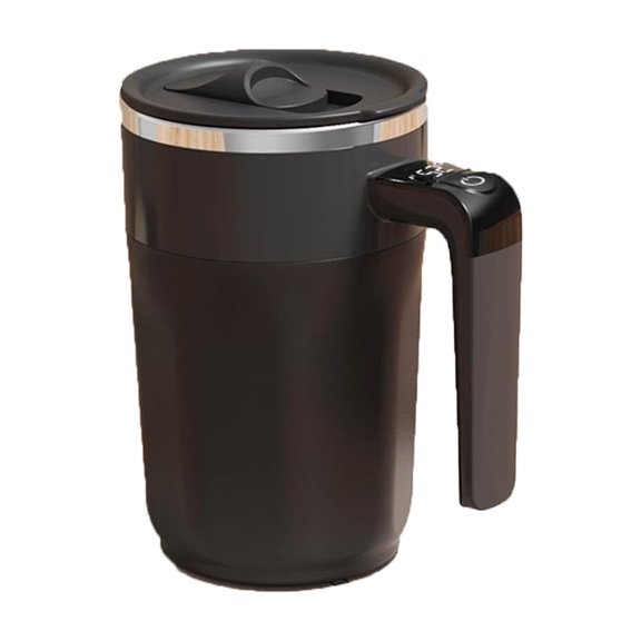 Self Stirring Coffee Mug Portable Mixing Mug Automatic Stirring Coffee Cups With LED Temperature Display For Coffee Milk Cocoa Black