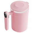 thumbnail image 1 of Self-Stirring Coffee Mug,Rechargeable Automatic Stirring Cup,Self Stirring Coffee Mug With Temperature Display,Lid And Handle,Rotating Home Office Travel Mixing Cup,Self Stirring Mug,Pink, 1 of 6