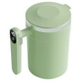 thumbnail image 1 of Self-Stirring Coffee Mug,Rechargeable Automatic Stirring Cup,Self Stirring Coffee Mug With Temperature Display,Lid And Handle,Rotating Home Office Travel Mixing Cup,Self Stirring Mug,Green, 1 of 7