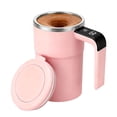 thumbnail image 1 of Self-Stirring Coffee Mug with Temperature Display - Magnetic Mixing Cup for Tea, Hot Chocolate, Protein Shakes - Rechargeable Automatic Drink Mixer with LCD Screen - 380ml Food-Grade Liner, 1 of 6