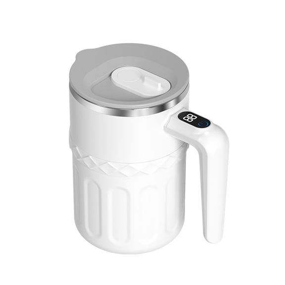 Self Stirring Coffee Mug with Temperature Display, Rechargeable Stirring Mug, Automatic Self Stirring Cup with Lid, For Coffee, Milk and Other Beverages