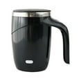 thumbnail image 1 of Self Stirring Coffee Mug,USB Rechargeable Self Heating Coffee Mug,Travel Cup for Chocolate,Milk,Tea Mixing Stirring, 380ML(12.8OZ), Automatic Coffee Mug Rotating Cute Mixing Cup(Black,3.5x3.5x5.3"), 1 of 9