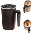 thumbnail image 1 of Self Stirring Coffee Mug with Temperature Display, 2026 Automatic Magnetic Mixing Cup, Rechargeable Travel Mug for Coffee, Milk, Cocoa - (Black), 1 of 8
