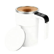 Self-Stirring Magnetic Coffee Mug with LCD Temperature Display | 380ml Capacity | Stainless Steel Liner | For Coffee, Tea & Protein Shakes