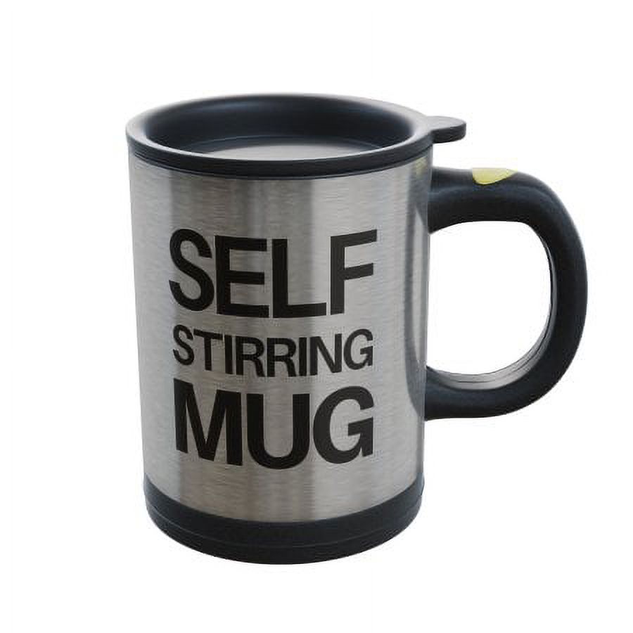 Self Stirring Mug- Reusable Auto Mixing Cup with Travel Lid for Protein Mix, Bulletproof Coffee, Chocolate Milk, Hot Cocoa by Chef Buddy, 15 ozChef Buddy Self Stirring Coffee Hot Chocolate - image 1 of 6