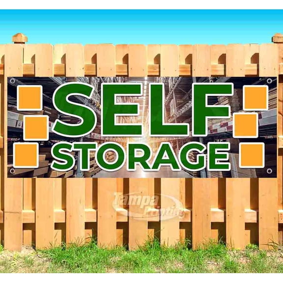 Self Storage 13 oz Vinyl Banner With Metal Grommets