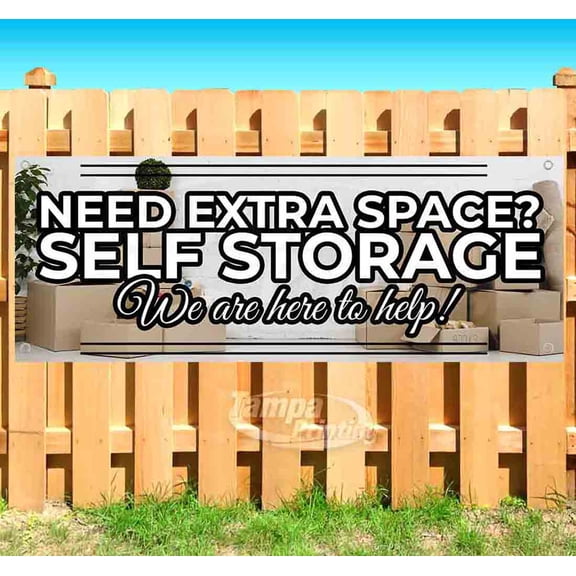 Self Storage 13 oz Vinyl Banner With Metal Grommets