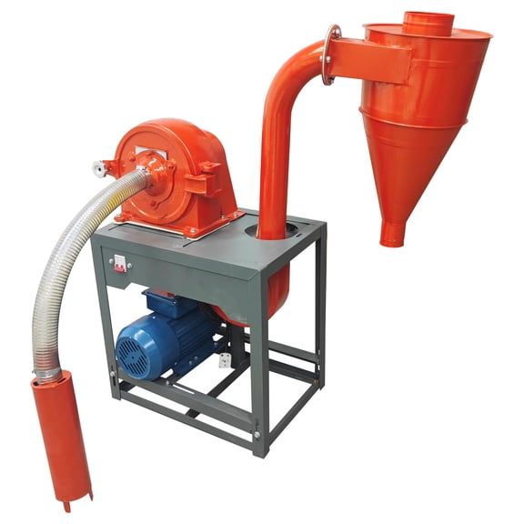 Self Suction Grain Mill Corn Grain Crusher Grain Grinding Machine 220V 330lbs/h with 2mm and 3mm Screen