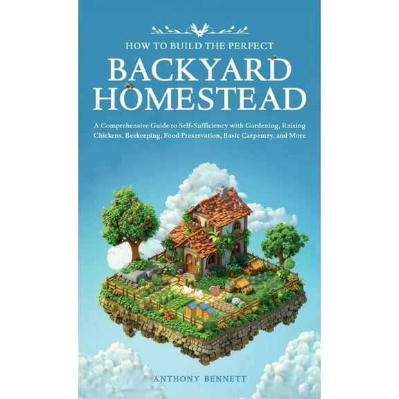 Self-Sufficient Living How to Build the Perfect Backyard Homestead: A Comprehensive Guide to Self-Sufficiency with Gardening, Raising Chickens,, Book 1, (Hardcover)