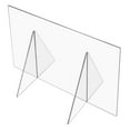 thumbnail image 1 of Self-Supported Clear Plastic Dividers with Square Corners - 1/4" T x 84" W x 30" H - Set of 2 Units, 1 of 1
