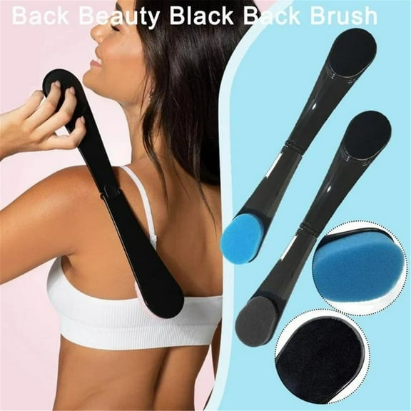 Self-Tan Back Applicator, Back Brush for Applying Self-Tan, Long Handle for Controlled Sunless Tanning, Friendly Back Tanning Applicator, Foldable Sunscreen Applicator
