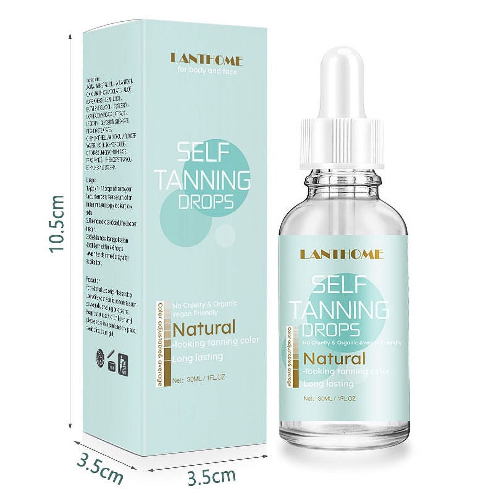 Self Tanning Drops Fast Body and Face Self Tanner for Darker Bronzer