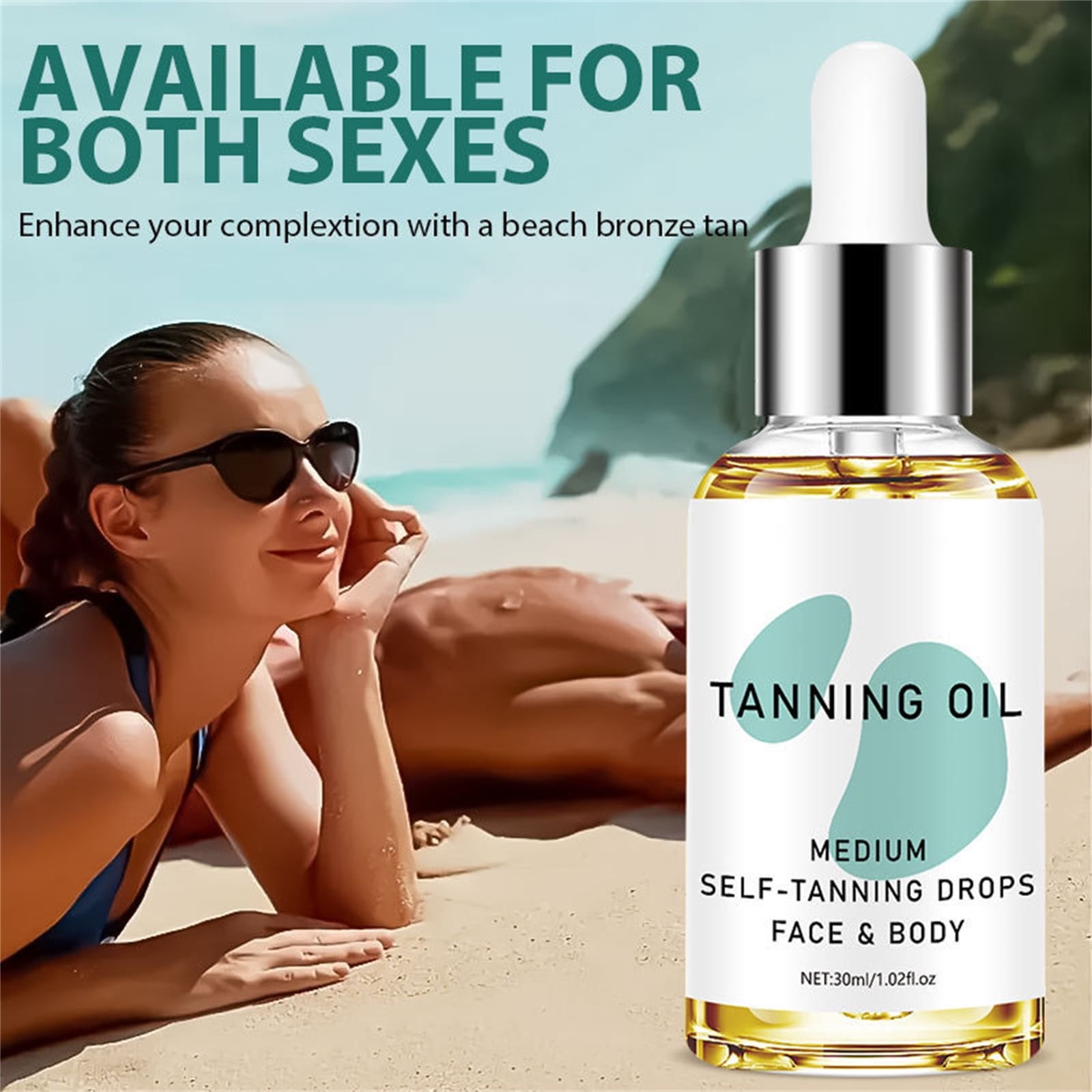 Self Tanning Drops(Moderate Tan) - Color Self Tan Drops For Gradual ...