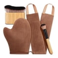 thumbnail image 1 of Self-Tanning Mitt Set with Waterproof Lining Double-Sided Self Tanner Glove Applicator Face Body Back Applicator Brush, 1 of 8