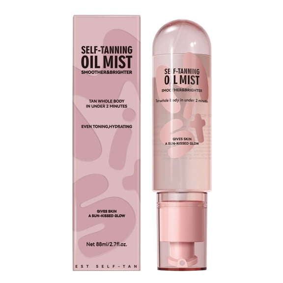 Self Tanning Spray 88ml Dark, Sunless Tanning Spray Deep Bronze, Dark Tanning Spray, Instant Color Tan Spray, Bronzing Mist for Deep Glow, Long-Lasting Formula, Easy to Apply