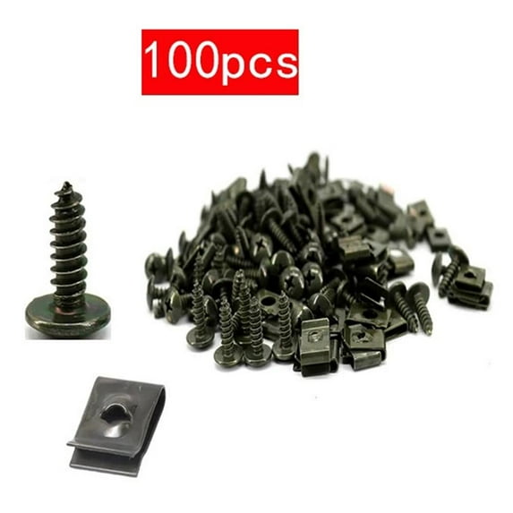 Self Tapping Screws Metal Fastener Clip for Car Motorcycle U-Type Clip Hot K2