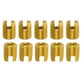thumbnail image 1 of Self Tapping Threaded Inserts, 15Pack Inner M4 M6.5x8 Carbon Steel Nuts, 1 of 6