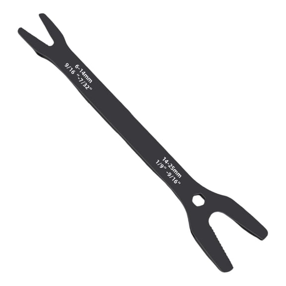 Self-Tightening Adjustable Wrench 8-25Mm Chrome Vanadium Steel Double Sided Spanner Universal Repair Tool For Home Auto Mechanical Maintenance DIY Projects(Black)